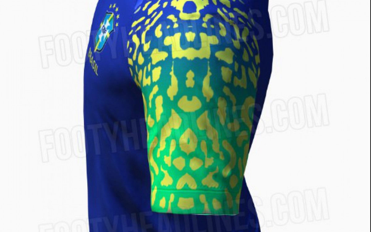 Poss&iacute;vel segundo uniforme da Sele&ccedil;&atilde;o Brasileira para a Copa do Mundo de 2022