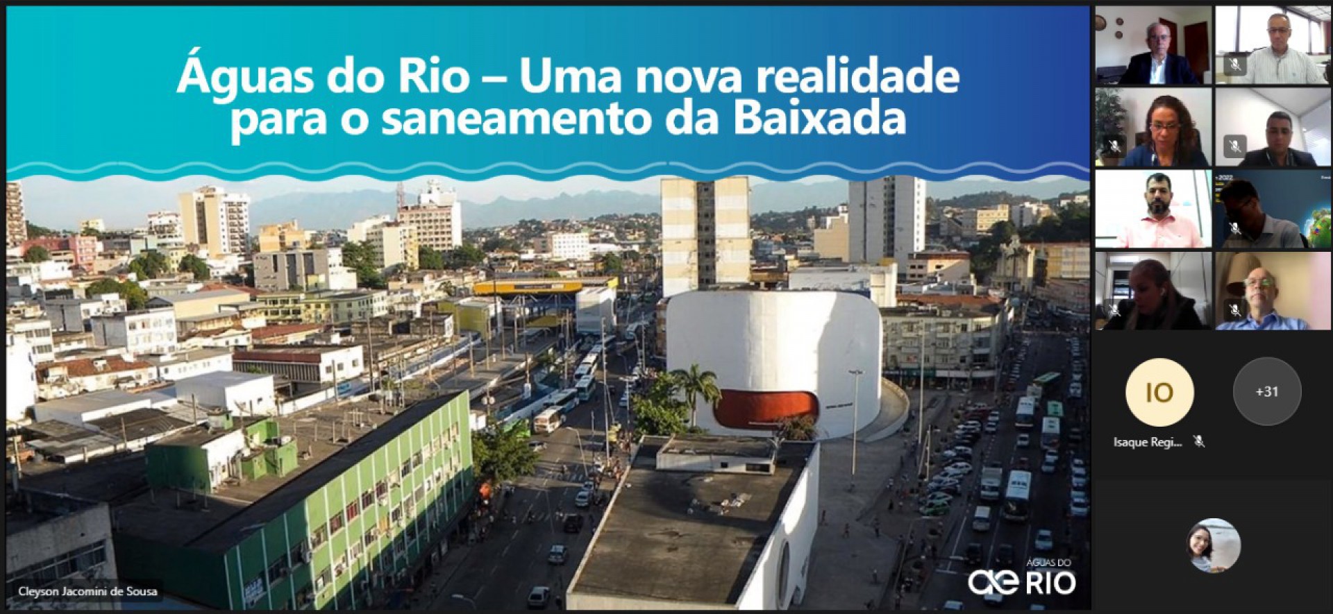 A Águas do Rio apresenta investimentos e ações em saneamento durante reunião - Divulgação