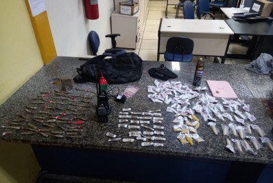 Homem é preso com drogas em estação de BRT