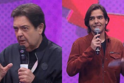 Faustão dá bronca em filho após ter intimidade revelada