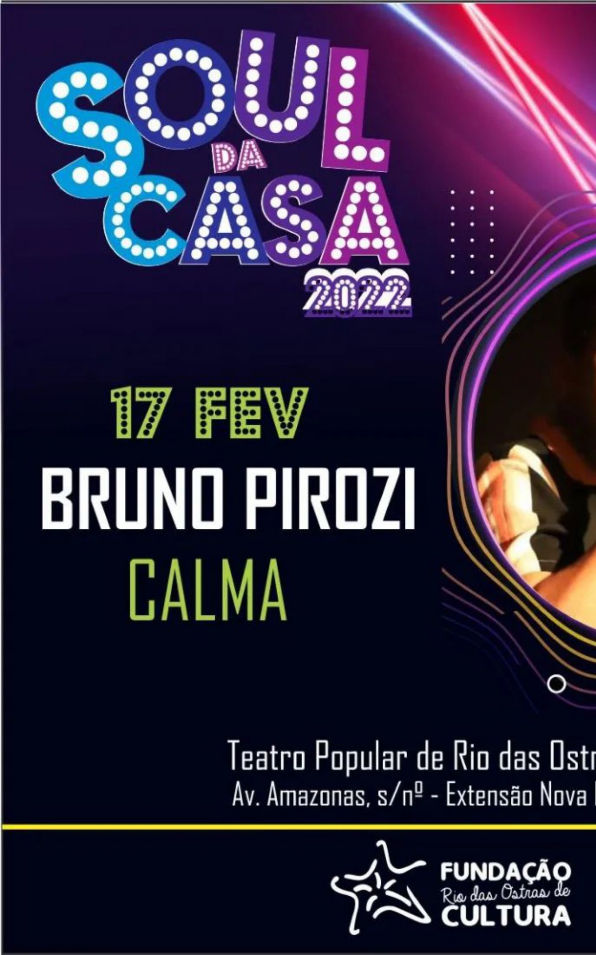 Os ingressos custam R$ 30 (inteira) e R$ 15 (meia e antecipado). Podem ser comprados via pix com o CNPJ 34.052.105/0001-06. Em seguida, enviar o comprovante para o n&uacute;mero (22) 99779-2132 com o nome completo