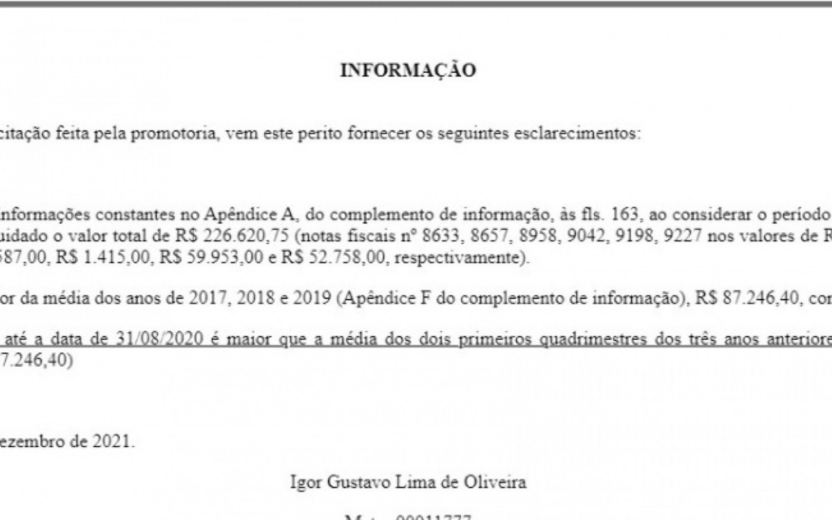 Laudo do perito atestou que houve um aumento duas vezes e meia a mais nos gastos com TV no ano da elei&ccedil;&atilde;o 