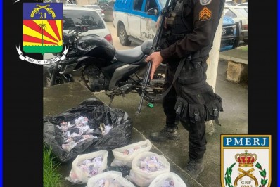 Homem é preso em flagrante com moto roubada no bairro São Mateus, em Meriti