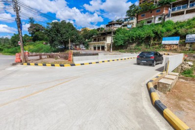 Nova ponte do Imbuí, em Teresópolis, é liberada para a passagem de veículos