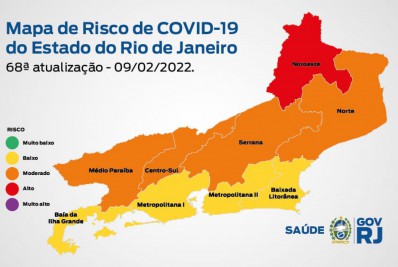 Mapa de Risco da Covid-19: estado do Rio de Janeiro retorna para a bandeira amarela com risco baixo de transmissão