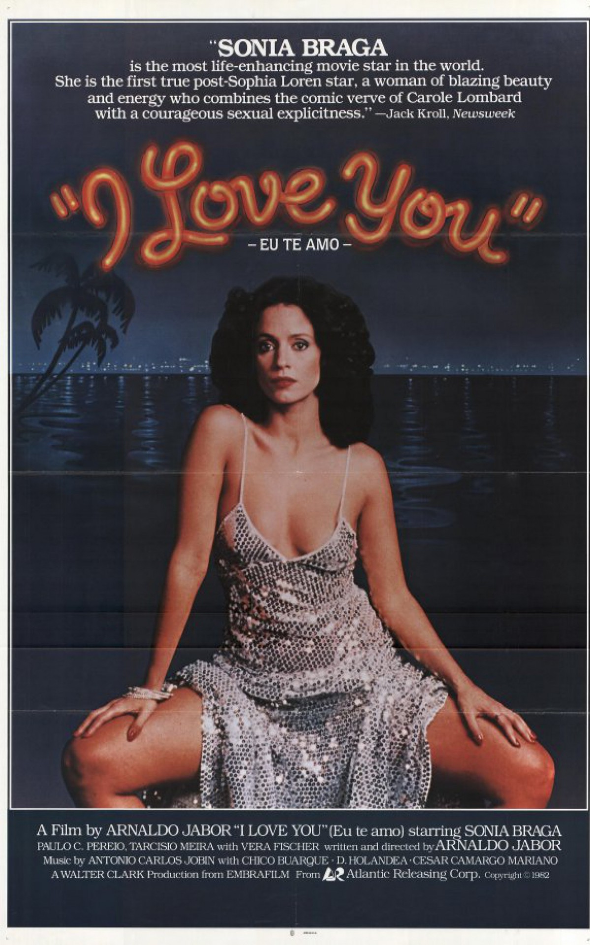 Cartaz do filme 'Eu Te Amo' (1980), de Arnaldo Jabor, com Sonia Braga e Paulo C&eacute;sar Pereio