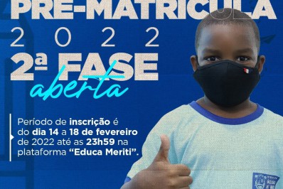 Educação abre segunda fase da pré-matrícula na rede municipal de ensino de Meriti