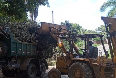 Frente de trabalho da prefeitura continua com serviços por toda a cidade