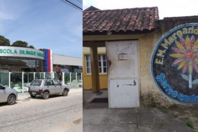 Inauguração de escola evidencia contrastes da educação em Araruama