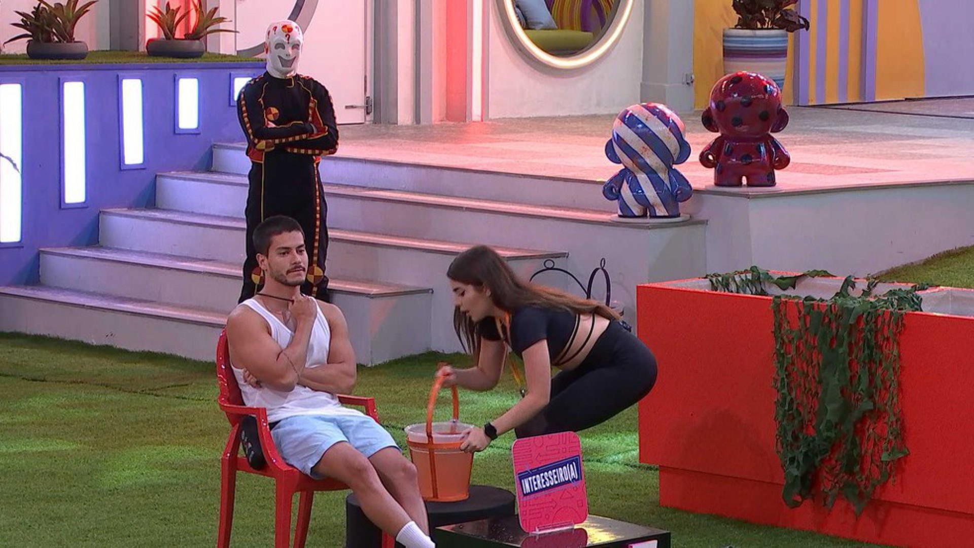 Arthur Aguiar e Jade Picon no Jogo da Discórdia do 'BBB 22' - Globo