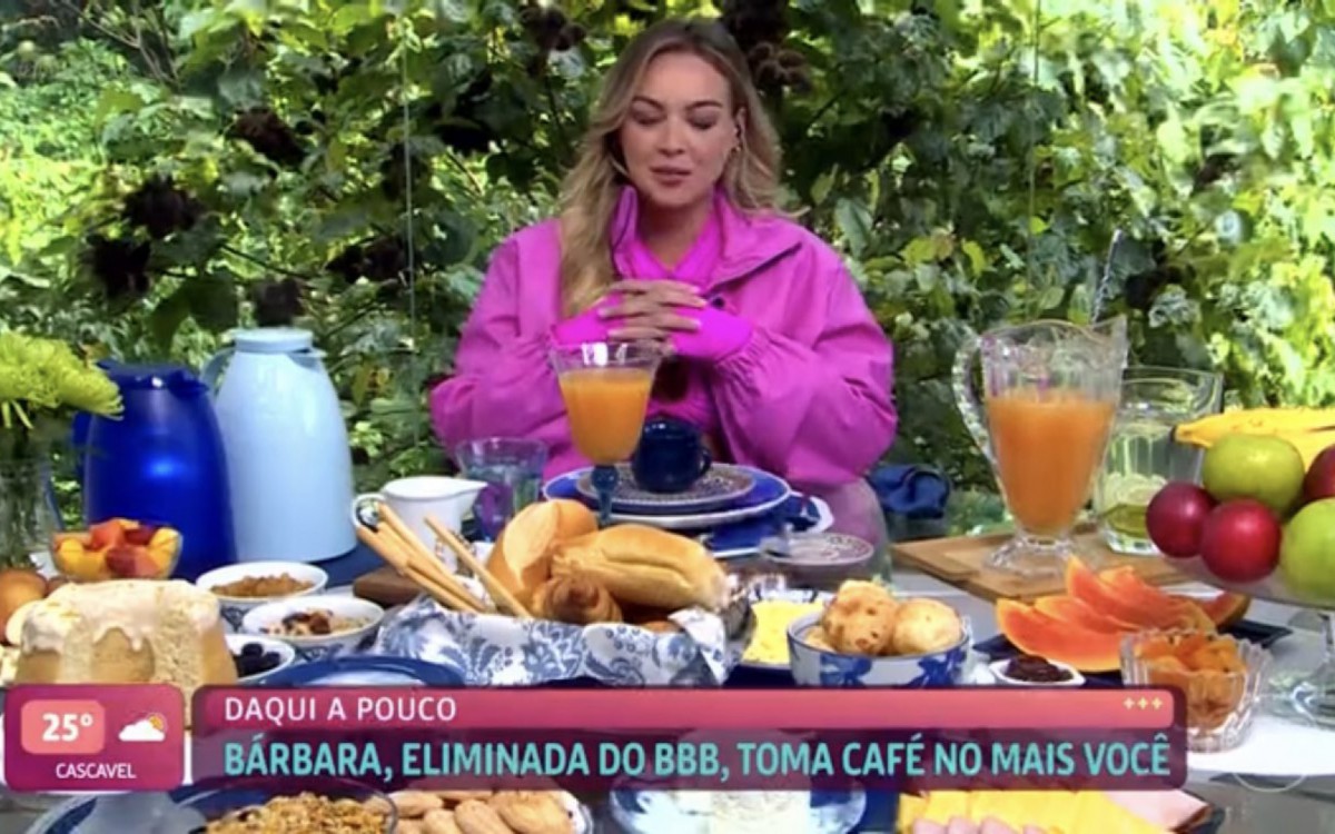 Bárbara participa do 'Mais Você' - Reprodução