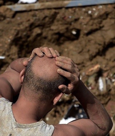 Chuva forte na cidade de Petrópolis, Região Serrana do Rio, deixa dezenas de pessoas mortas e centenas desabrigadas - AFP