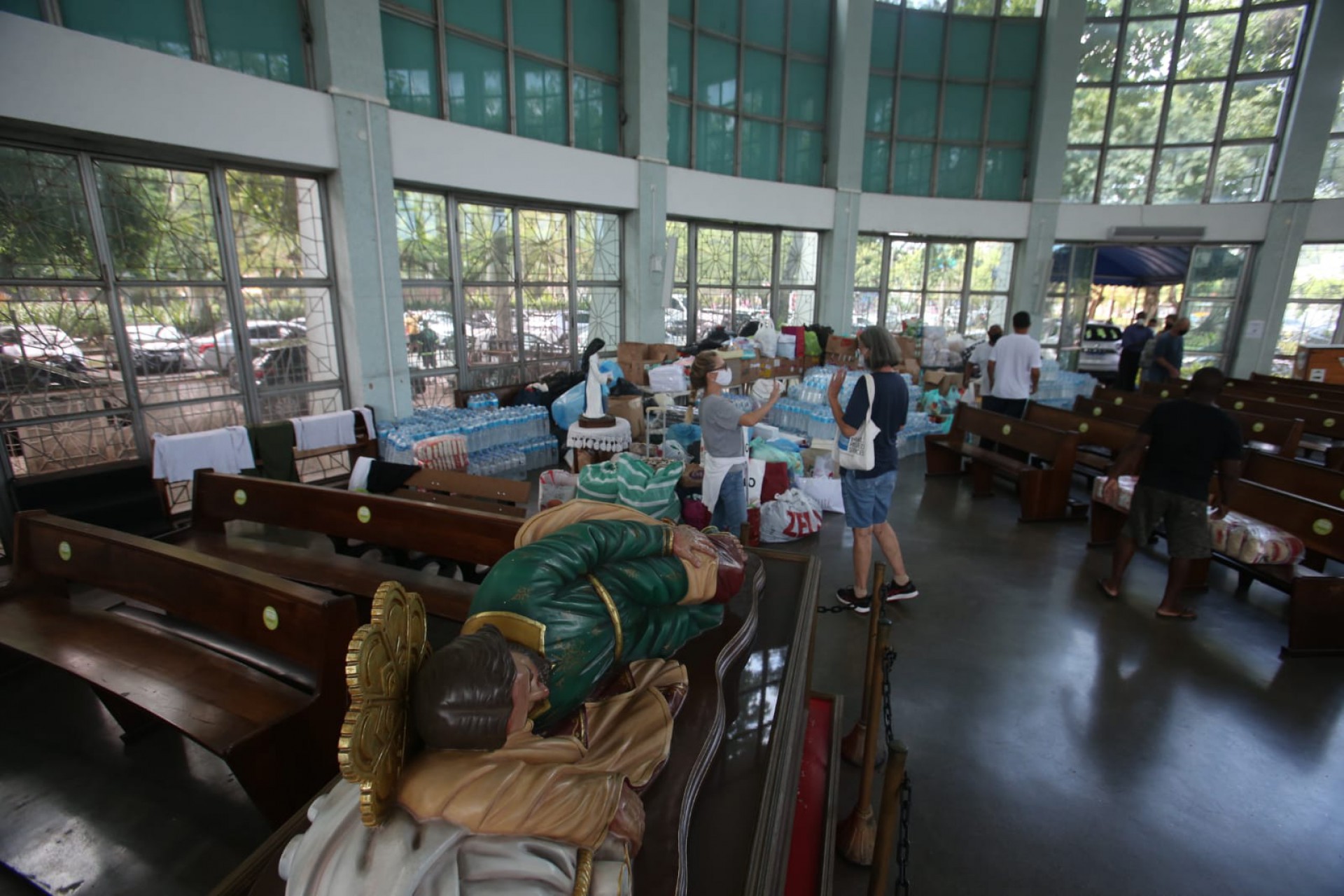 Paróquia São José, na Lagoa, recebe doação de fiéis - Cleber Mendes / Agência O DIA