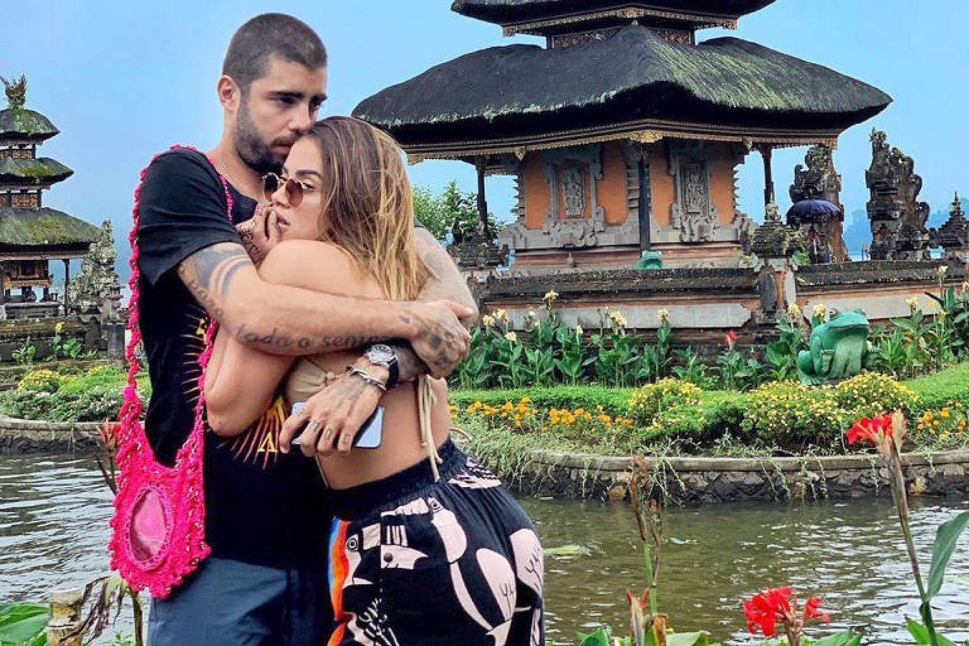 Anitta e Pedro Scooby na época em que namoravam - Reprodução Internet