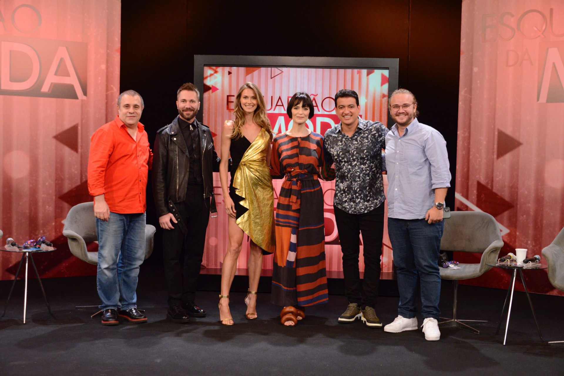 Fernando Pelegio, Lucas Anderi, Renata Kuerten, Vanessa Rozan, Rodrigo Cintra e Gustavo Vaccari - João Raposo/SBT