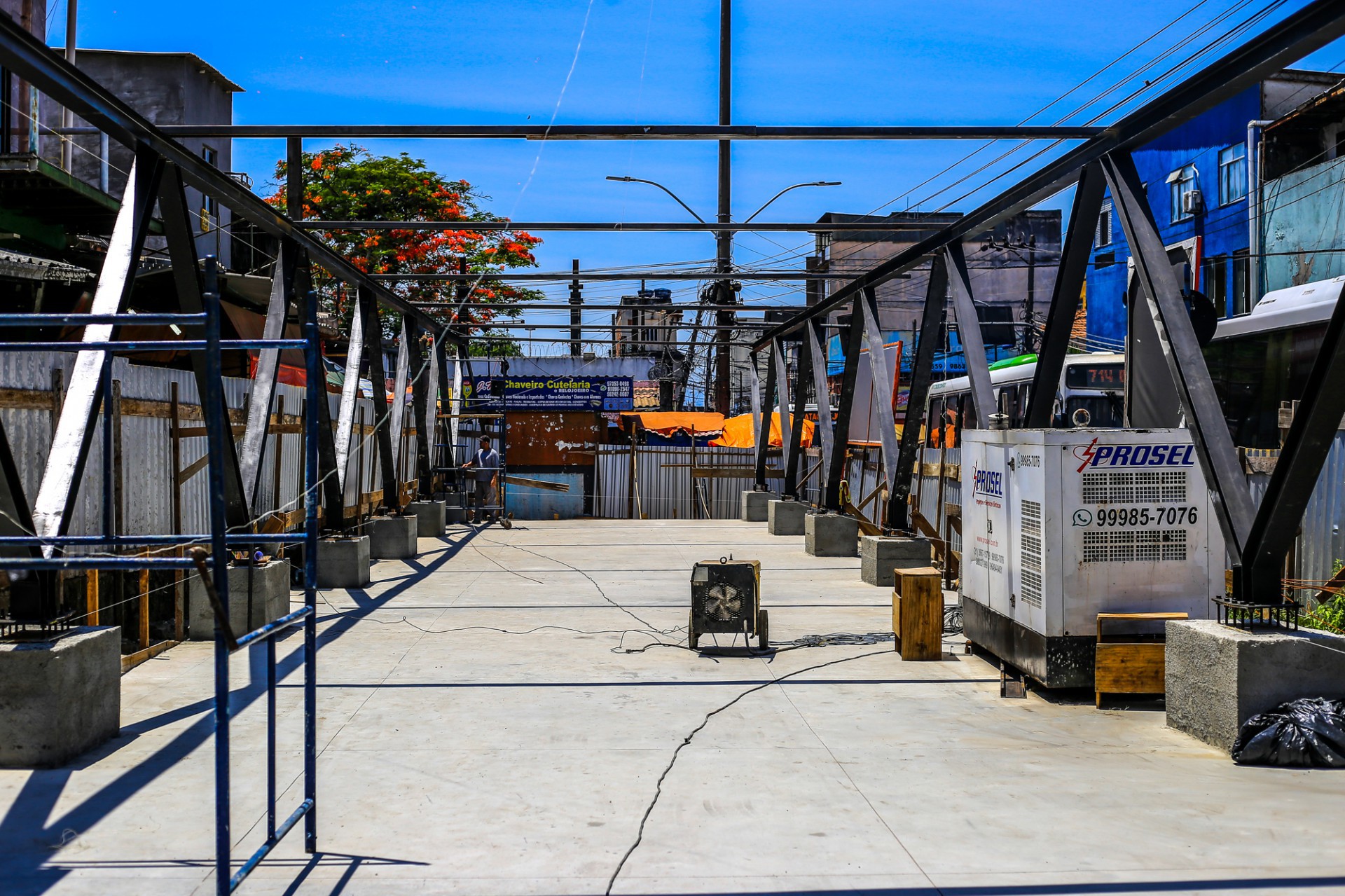 O Mercado Popular de Belford Roxo ter&aacute; 107 barracas e banheiros masculino e feminino - Rafael Barreto / PMBR