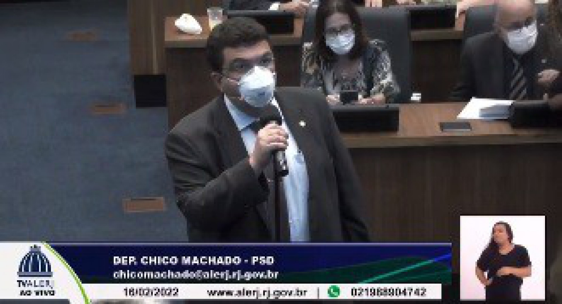 O Deputado Estadual Chico Machado (PSD), discursou na Alerj enaltecendo o trabalho da Pol&iacute;cia Militar e do Corpo de Bombeiros na trag&eacute;dia de Petr&oacute;polis, ap&oacute;s as fortes chuvas desta ter&ccedil;a-feira (15) - Reprodu&ccedil;&atilde;o/Instagram