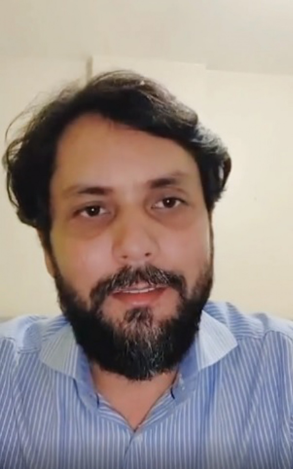 Ex-prefeito de Volta Redonda, Samuca Silva, em vídeo nas redes sociais - Reprodução/ Redes sociais