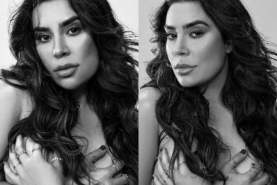 Naiara Azevedo posa de topless e comemora: 'Domingou'