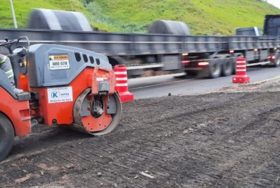 Barra do Piraí: Trecho da BR-393 que cedeu passa por obra de recomposição