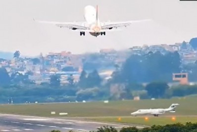 Vídeo: avião arremete para evitar acidente no Aeroporto Internacional de Guarulhos