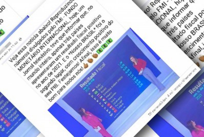 Post engana ao confundir resultado fiscal com crescimento do PIB em 2021