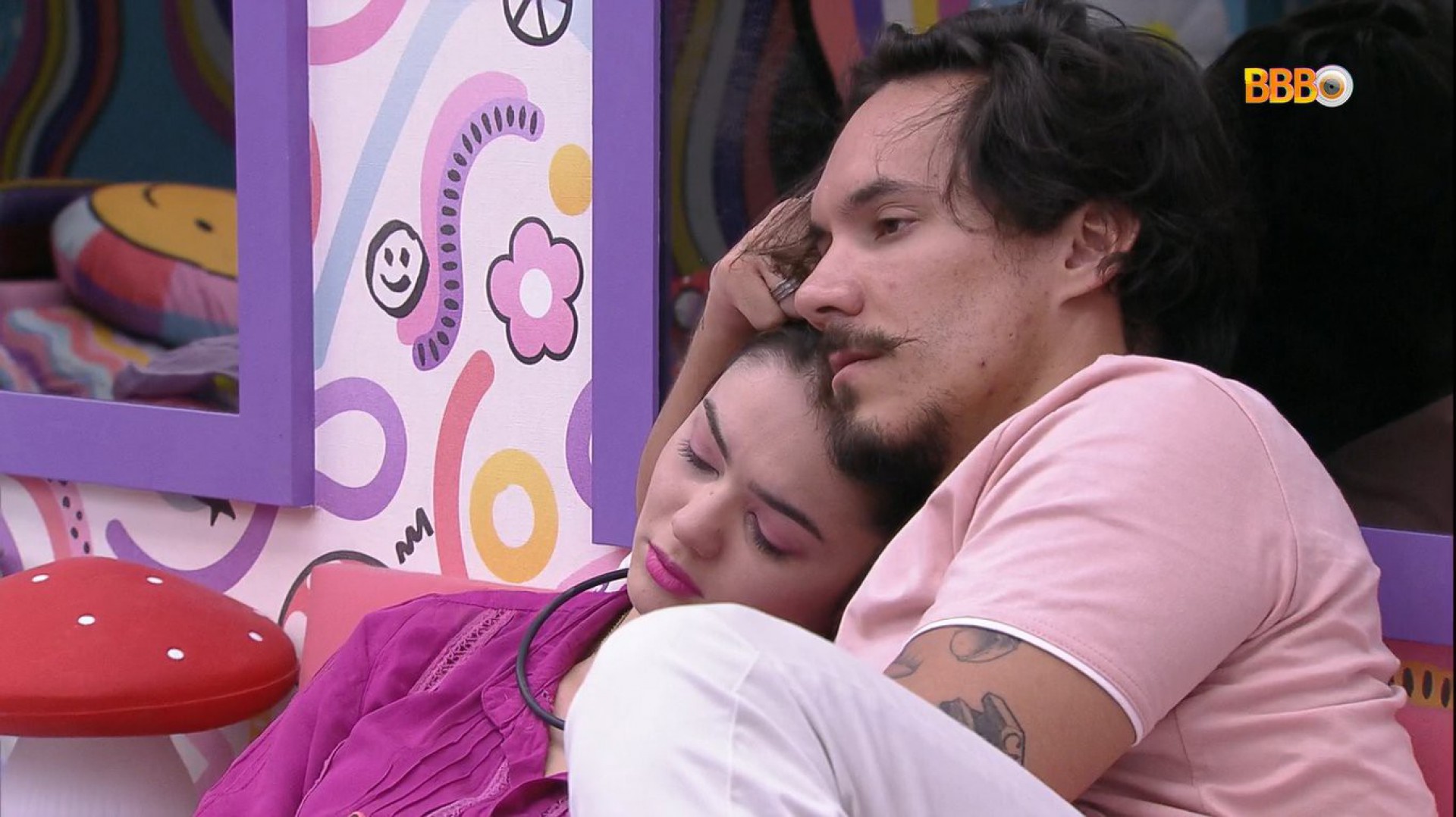 Eslô e Eli preocupados após saída de Brunna - Reprodução / Globoplay