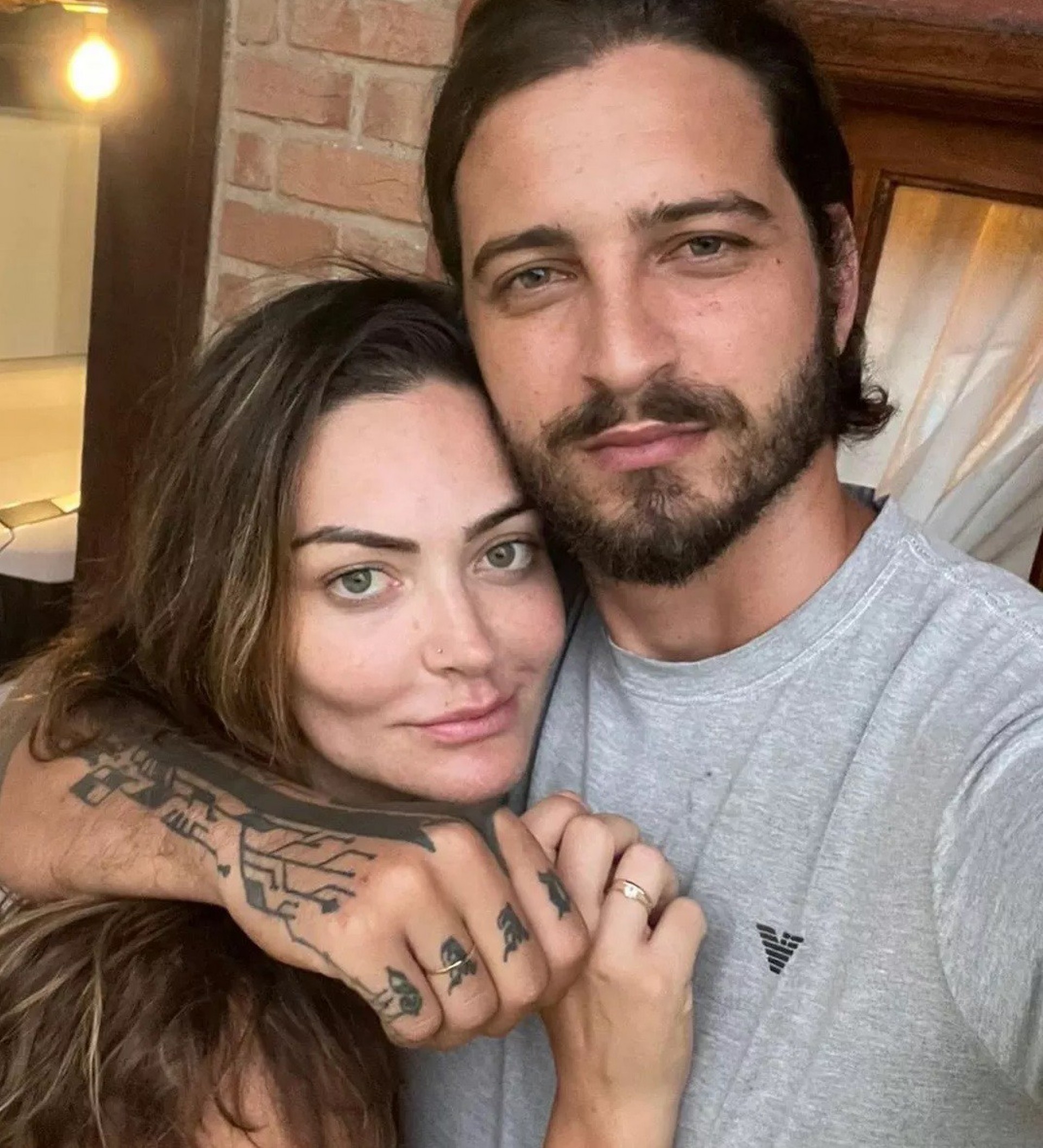 Laura Keller com o ex-noivo, Gustavo Saad - Reprodução/Instagram