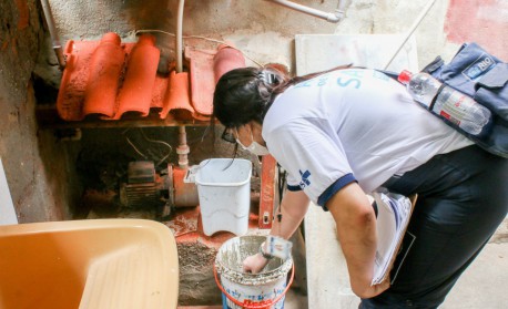 Ação social da Secretaria Municipal de Saúde do Rio na comunidade Piraquê, na Zona Oeste do Rio - Fernando Silva/Divulgação