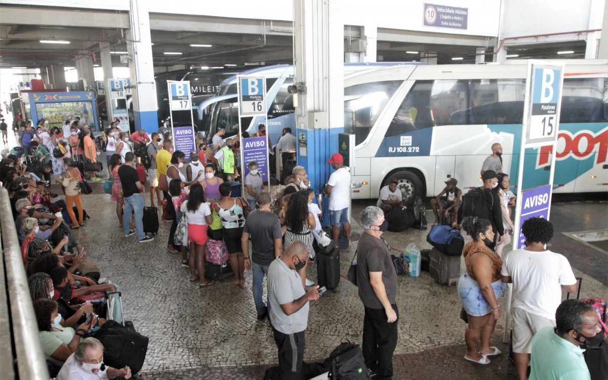 Rodoviaria Novo Rio feriado de Carnaval, nesta sexta (25). - Marcos Porto/Agencia O Dia