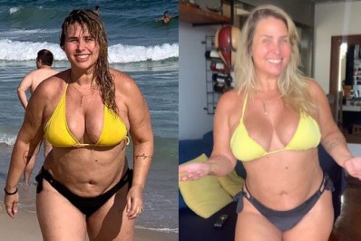 De biquíni, Andréa Sorvetão mostra corpo após um mês de dieta e exercícios