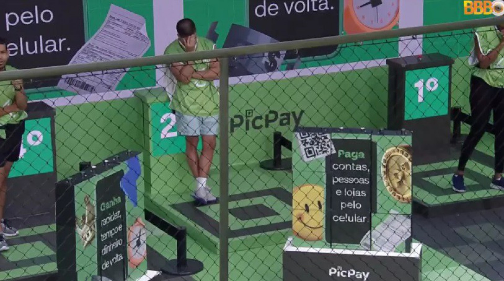 Arthur e Lucas estão no paredão após serem os primeiros eliminados da prova do líder - Reprodução