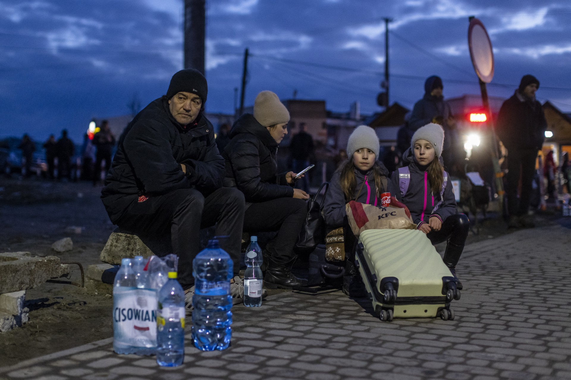 Polônia diz que 100 mil ucranianos chegaram ao país desde ataque russo - AFP