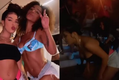 Que reencontro! Ex-BBB Maria curte festa com Brunna Gonçalves na casa de Ludmilla