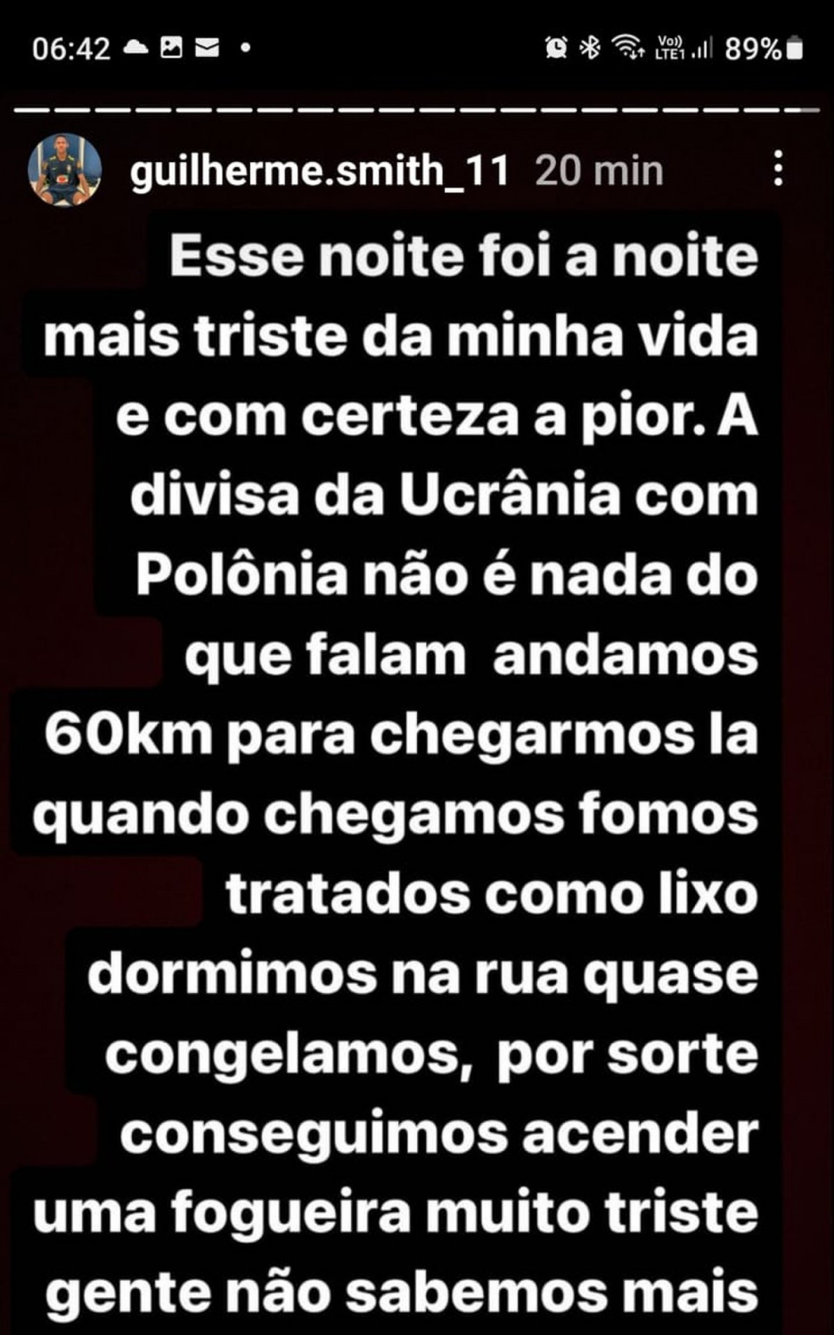 Mensagem publicada por Guilherme