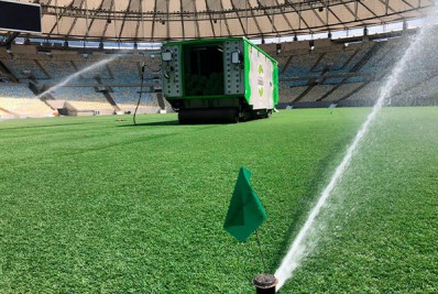 Maracanã publica imagens da fase final do plantio da grama de inverno. Veja!