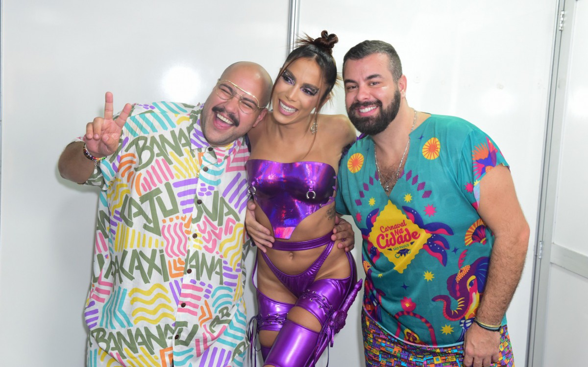 Tiago Abravanel, Anitta e Fernando Poli