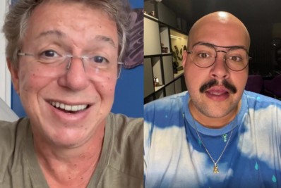 Boninho manda beijo para Tiago Abravanel após ator desistir do 'BBB 22'