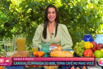 Eliminada do 'BBB 22', Larissa fala sobre rejeição no 'Mais Você': 'Não me atinge'