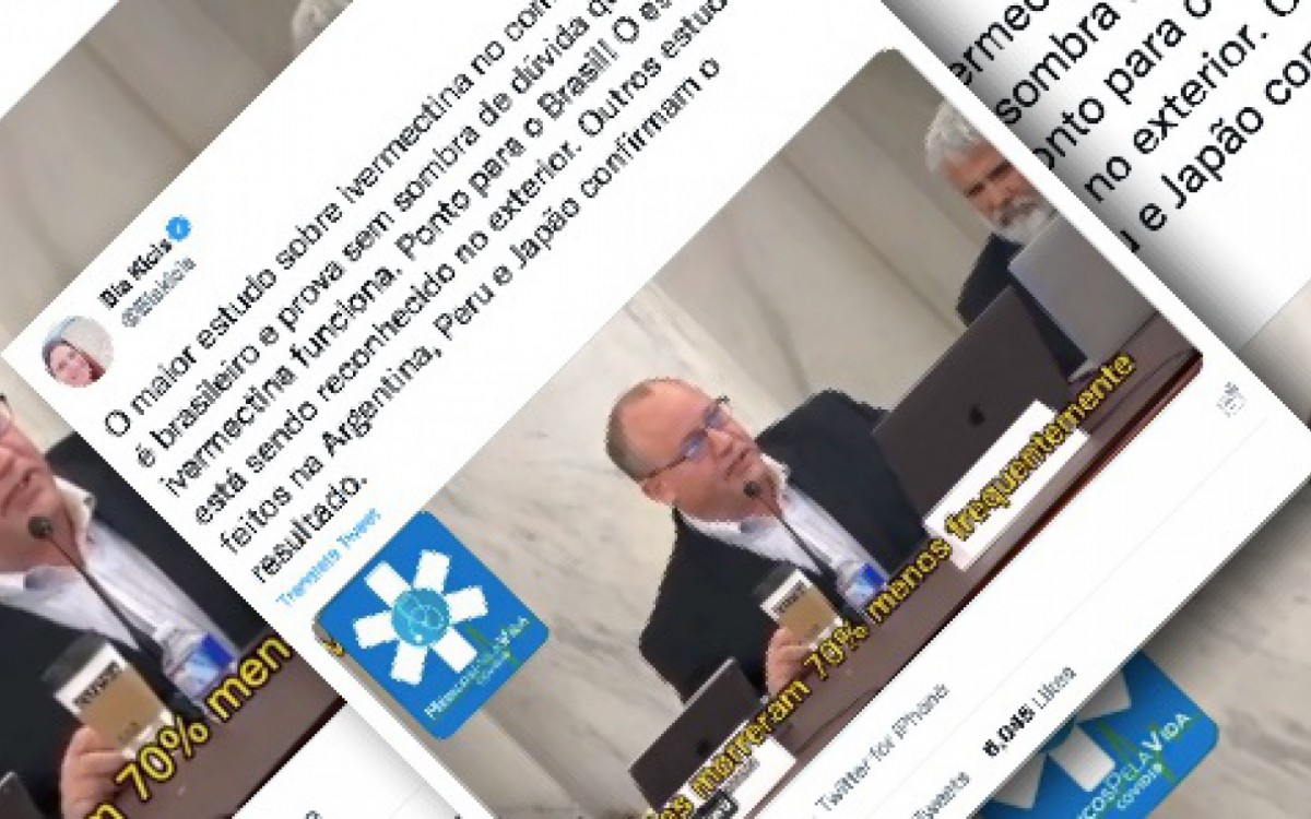 &Eacute; enganosa postagem que afirma que estudo concluiu ser a ivermectina eficaz contra a covid-19