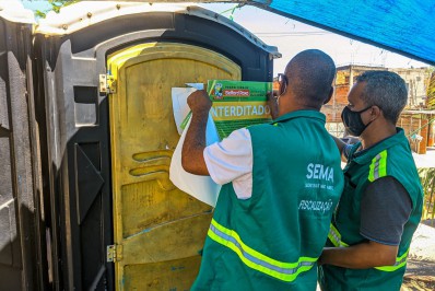 Blitz encontra ligações irregulares e rua fechada sem autorização em Belford Roxo