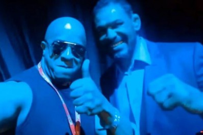 Dublê de Vin Diesel participa de evento no UFC como convidado especial de Rodrigo Minotauro