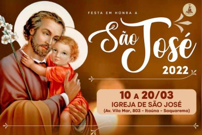 Igreja Católica divulga programação para a festa de São José, em Saquarema
