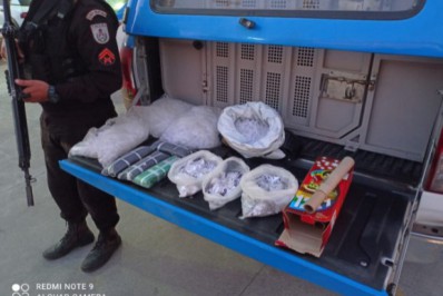 PM apreende farta quantidade de drogas em Cabo Frio