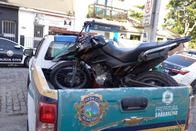 Moto roubada em Araruama é encontrada em Saquarema e devolvida ao dono