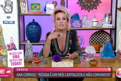 Ana Maria Braga se corrige após dizer que Rússia é comunista