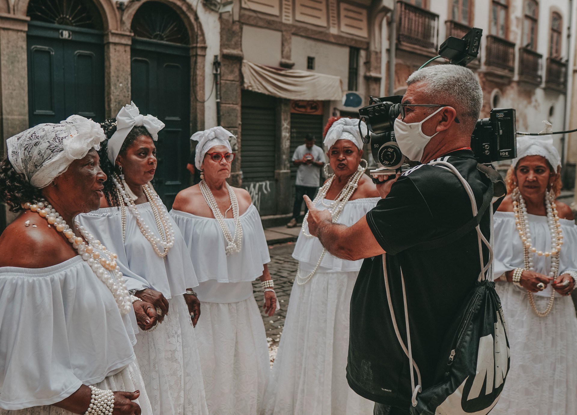 Gravação do clipe da Viradouro no Arco do Teles -  Wagner Rodrigues/ Divulgação
