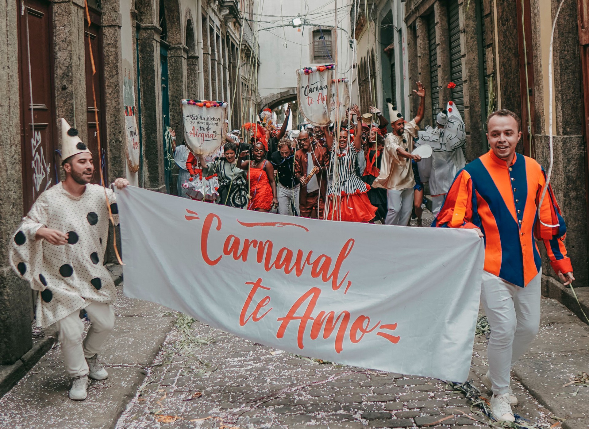 Gravação do clipe da Viradouro no Arco do Teles -  Wagner Rodrigues/ Divulgação