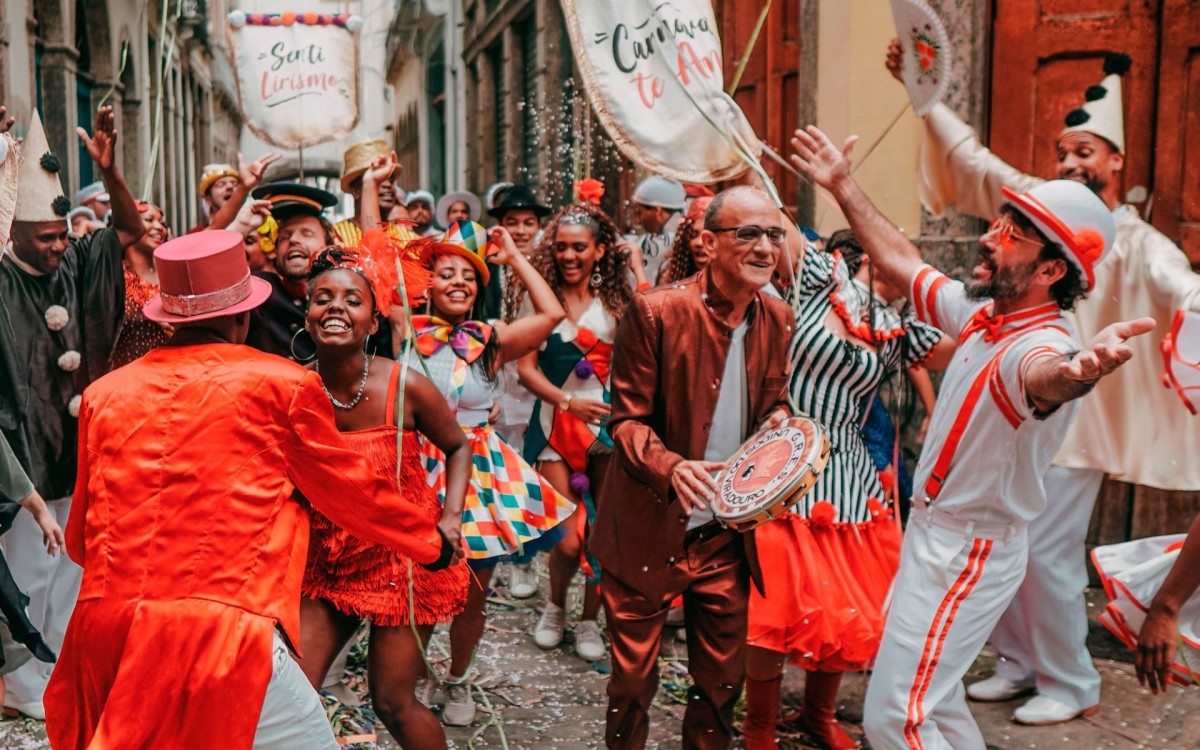 Grava&ccedil;&atilde;o do clipe da Viradouro no Arco do Teles