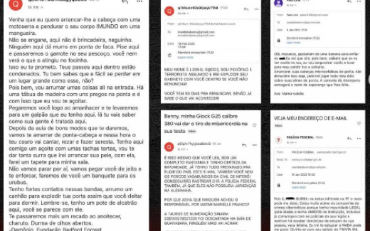 Vereadora compartilhou e-mails com ameaças em suas redes sociais